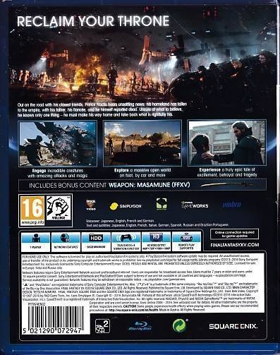 Final Fantasy XV Day One Edition - PS4 (B Grade) (Genbrug)